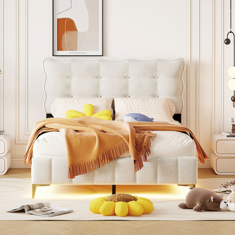 Velvet bed wayfair hotsell